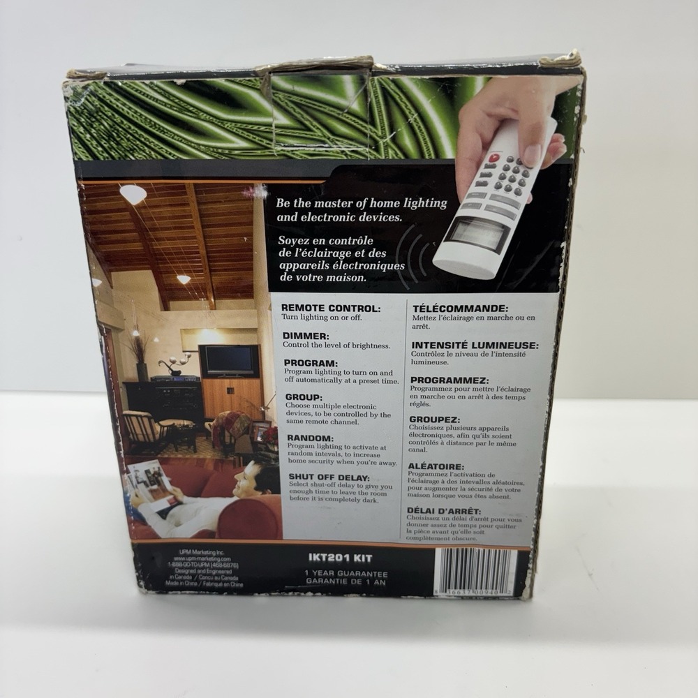 NEW UPM Prog Remote-Control - 2 Tocket Outlet Dimmers with timer Home Lighting - Picture 3 of 7